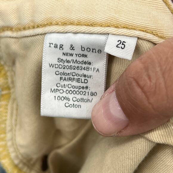 rag & bone Fairfield Engineer Jeans Light Wash Cotton Women's 25 Light Wash - Picture 9 of 11